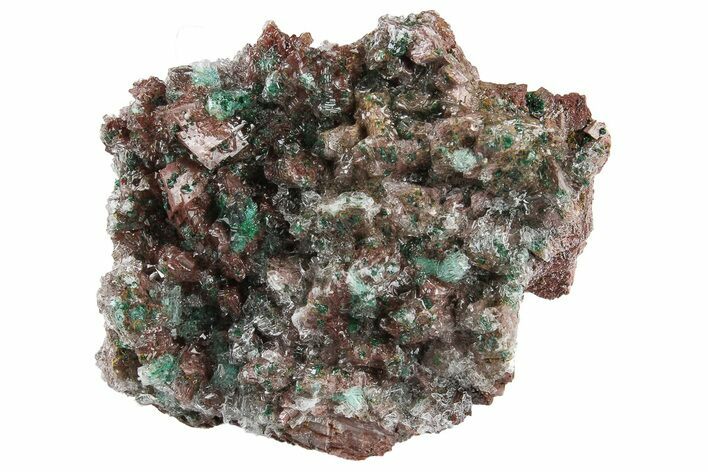 Malachite and Selenite on Ferroan Dolomite - Morocco #295194